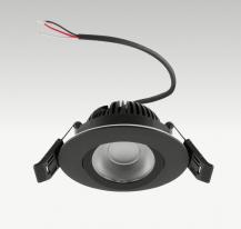 EVN E4406090125 COMPACTO68 Tunable White LED Deckeneinbauleuchte rund schwenkbar 6W 2700K-6500K 460lm schwarz IP44 Einbaudurchmesser 68 mm