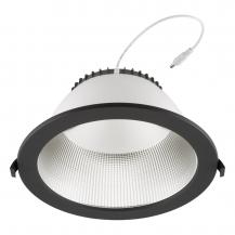 EVN ED54500925 LED Deckeneinbauleuchte DALI-2 dimmbar 50W 3000K-5700K 6350lm schwarz IP54 Notlicht Einbaudurchmesser 240 mm
