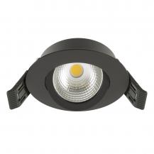 EVN EH44060902 COMPACTO68 DOB-LED Deckeneinbauleuchte 6W 3000K schwarz schwenkbar IP44 Einbaudurchmesser 68 mm