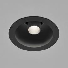 HELESTRA RUN LED Einbauleuchte 8 W 3000 K Warmweiß 295 lm 18° schwarz-schwarz, schwenkbar, IP30, Einbaudurchmesser 95 mm.