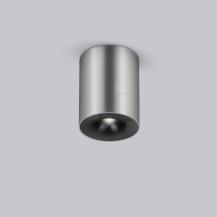 Helestra Runder LED Deckenstrahler NIO dimmbar in aluminium eloxiert , Aluminium + Blende mattschwarz