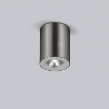 Helestra Runder LED Deckenstrahler NIO dimmbar titangrau eloxiert, Aluminium Blende aluminium eloxiert