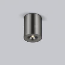 Helestra Runder LED Deckenstrahler NIO dimmbar titangrau eloxiert, Aluminium + Blende titangrau eloxiert