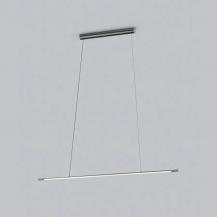 Helestra LEDA Filigrane LED Balken Pendelleuchte titangrau eloxiert 133cm