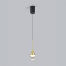 Helestra DEEP Pendelleuchte LED 9W Schwarz-Gold EASY-LIFT