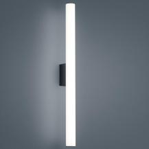 60cm Helestra LOOM LED Wandleuchte & Spiegeleuchte matt Schwarz & Transparent satiniert
