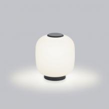 Helestra MILO Tischleuchte  mattschwarz mit Opalglas