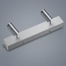 Helestra Vigo LED Lichtschienen 2erSpot mit Endeinspeisung in mattnickel dimmbar