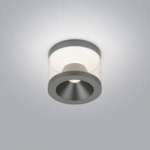 Helestra PORO Deckenleuchte LED Ø100 mm 10W 860lm 2700K CRI90 titangrau eloxiert dimmbar IP20