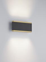 Helestra LED Wandleuchte KOBE in schwarz - gold dimmbar