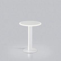 Helestra VAYA Tischleuchte mattweiß mit Acryldiffusor satiniert