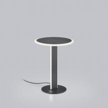 Helestra VAYA Tischleuchte mattschwarz mit Acryldiffusor satiniert