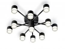 HELESTRA KALA LED Deckenleuchte 42 W 3350 lm 2700 K Warmweiß 11-flammig dimmbar Casambi-fähig Schwarz matt