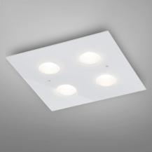 HELESTRA NOMI LED Deckenleuchte 28 W 3180 lm 2700 K Warmweiß 4-flammig dimmbar Weiß