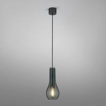 HELESTRA GARA Pendelleuchte E27 1-flammig max. 60 W dimmbar Schwarzchrom Grau