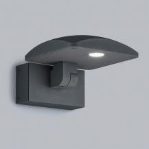HELESTRA LUR LED-Wandleuchte 10,5 W 710 lm 3000 K Warmweiß Ra 90 230 V IP54 kippbar Graphit