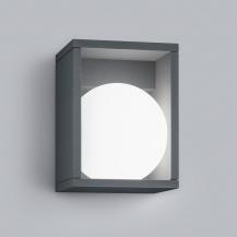 HELESTRA DAY LED-Wandleuchte 8,3 W 590 lm 3000 K Warmweiß Ra 90 230 V IP65 Graphit