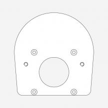 HELESTRA SKY Adapterplatte für Erdstück Stahl verzinkt 125 × 120 × 6 mm