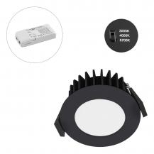 EVN L54D101625 LED Deckeneinbauleuchte anthrazit DALI2 DT6 10W 3000K-5700K IP54 Einbaudurchmesser 68mm