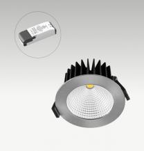 EVN LC44101302 SOLIDO LED Deckeneinbauleuchte dimmbar 10W 3000K Chrom IP54 Einbaudurchmesser 85mm