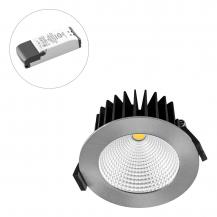 EVN LC44101340 SOLIDO LED Deckeneinbauleuchte dimmbar 10W 4000K Chrom IP54 Einbaudurchmesser 85mm