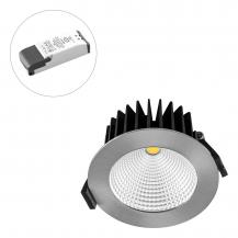 EVN LC441513D2W COB-LED Deckeneinbauleuchte | 15 W | 60–952 lm | 1800–3000 K Dim2Warm | Ø 103 mm | Phasenanschnitt/Phasenabschnitt dimmbar | Einbaudurchmesser 85 mm