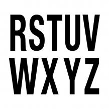 EVN Hausnummer Buchstaben R-Z - für TECTUM NEXT LR66RZ