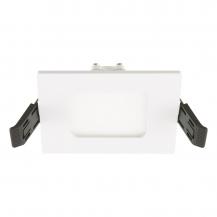 EVN LED Einbaupanel LTQ090125 5W 470lm 3000K/4000K weiß quadratisch IP54 Einbaudurchmesser 78 mm