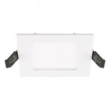 EVN LED Einbaupanel LTQ120125 7W 470lm 3000K/4000K weiß quadratisch IP54 Einbaudurchmesser 106 mm