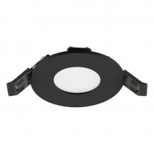 EVN LTR080925 LED Einbaupanel 5W 470lm 3000K/4000K IP54 rund schwarz Ø85mm Einbaudurchmesser 68mm