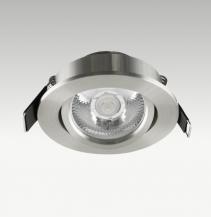 EVN P-LED Deckenleuchte rund schwenkbar chrom-sat. IP20 3000K 3W 210lm EinbauØ55