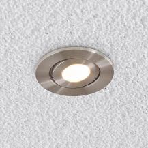 EVN LED Decken-Einbaustrahler mit warmweißem Licht dimmbar feuchtraumgeeignet rund schwenkbar IP44 3W 3000K EinbauØ50