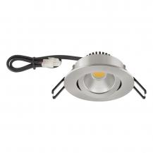 EVN LED Decken-Einbaustrahler mit warmweißem Licht dimmbar rund schwenkbar IP20 6W 3000K 620lm 90Ra EinbauØ68