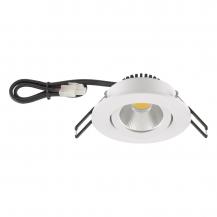 EVN LED Decken-Einbaustrahler warmweißes Licht rund schwenkbar weiß IP20 8.4W 2700K 960lm 90Ra EinbauØ68