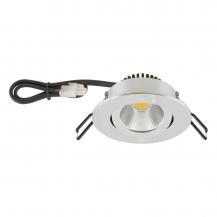 EVN P-LED Decken-Einbauleuchte mit warmweißem Licht dimmbar rund schwenkbar chrom IP20 8.4W 2700K 960lm 90Ra EinbauØ68