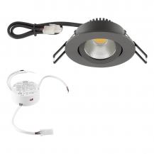 EVN PC20D91602 COB LED Deckeneinbauleuchte 8,4W 3000K Anthrazit DALI DALI-2 Einbaudurchmesser 68 mm