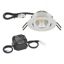 EVN P-LED Decken-Einbauleuchte mit warmweißem Licht dimmbar rund schwenkbar chrom IP20 8.4W 2700K 960lm 90Ra EinbauØ68
