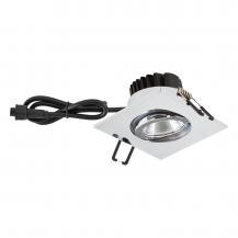 EVN PC654061102 COB LED Deckeneinbauleuchte 6W 3000K Chrom schwenkbar IP65 Einbaudurchmesser 68 mm