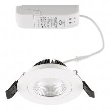 EVN PS54100140 COB LED Deckeneinbauleuchte 10W 4000K Weiß schwenkbar IP54 • Einbaudurchmesser: 85 mm