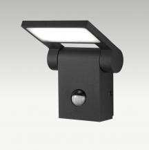 EVN WL54151002S VERTICA LED Wandleuchte 10 W 3000 K Anthrazit IP54 mit Bewegungs- und Dämmerungssensor