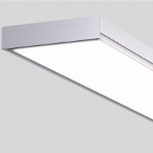 Siteco Apollon 31 Surface Deckenleuchte breit strahlend, 90°, Lichtfarbe 840, DALI 2, weißaluminium (RAL 9006)