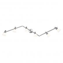 OSRAM 6-flammiger LED Decken Strahler mit satiniertem Glas inkl warmweißer LED-Lampen - austauschbar