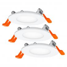 3er Set OSRAM Downlight ultra slim ø8cm LED-Einbauleuchte 4.5W Warmweißes Licht Weiß - mit integriertem Treiber, schmal, IP20, für diverse Innenraumanwendungen, inkl. Montagezubehör