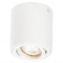 Osram Spot Surface Round GU10 Schwenkbarer Deckenstrahler in weiß aus Metall