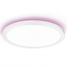 Osram Smart+ WiFi Orbis Ultra Slim Deckenleuchte in Weiß Ø 23,5cm mit Backlight - RGB und Tunable White