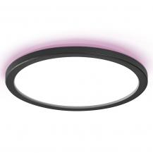 Osram Smart+ WiFi Orbis Ultra Slim Deckenleuchte in Schwarz Ø 23,5 cm mit Backlight - RGB und Tunable White