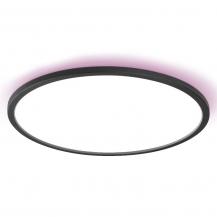 Osram Smart+ WiFi Orbis Ultra Slim Deckenleuchte in Schwarz Ø 40 cm mit Backlight - RGB und Tunable White
