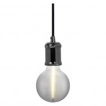 OSRAM VINTAGE 1906 PenduLum BOBBIN Ø 10 cm Grau - Schlichte Pendelleuchte mit stoffummanteltem Kabel und E27 Fassung ohne Leuchtmittel