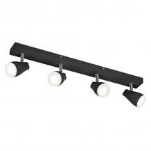 LEDVANCE LED Spot Pear 4er Wand- und Decken Strahler Schwarz