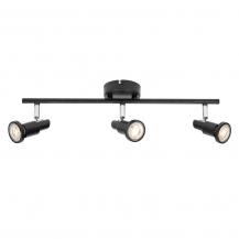 LEDVANCE LED SPOT GU10 3er Wand- und Decken Strahler dimmbar Schwarz 2700K warmweiße Lichtfarbe